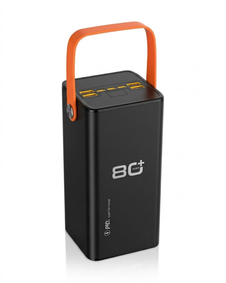 Yüksek Kapasiteli Powerbank 80000 mAh Hızlı Şarj Özellikli Çok Portlu Taşınabilir Şarj Cihazı