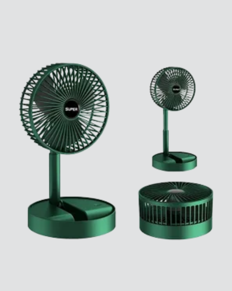 Taşınabilir Şarjlı Mini Fan – Katlanabilir Gövde, 3 Hız Kademesi