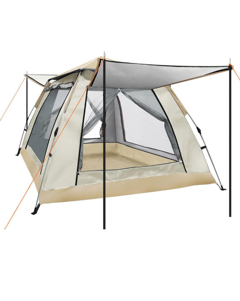 Otomatik Kamp Çadırı 240x240x160 cm 6 Kişilik Geniş Hacimli Güneşlikli