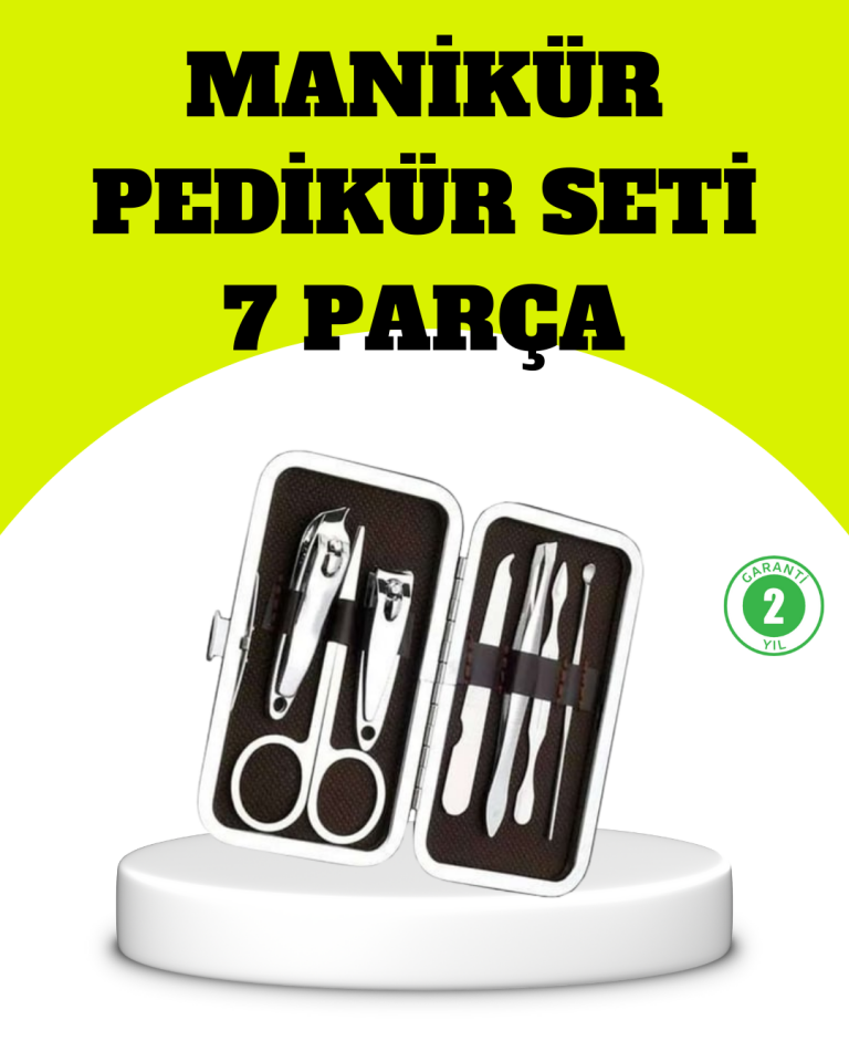 Paslanmaz Çelik Kişisel Bakım Seti – 7 Parça