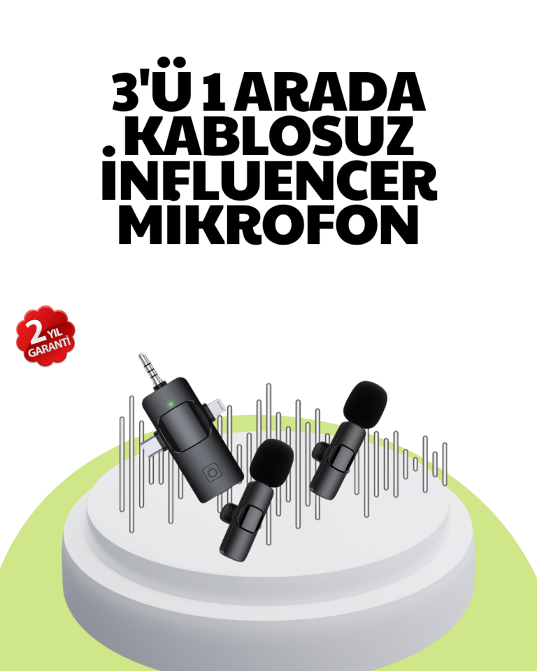 Çok Yönlü Mikrofon - Net Ses, Uzun Pil