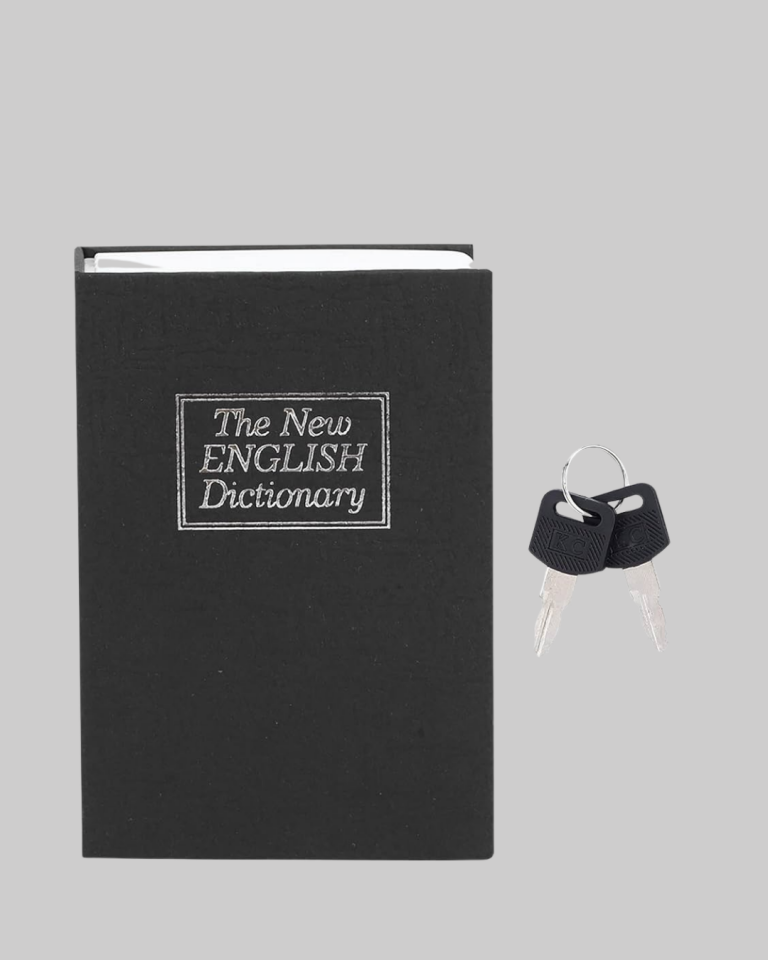 Gizli Kitap Kasa – Metal Gövdeli, Anahtarlı