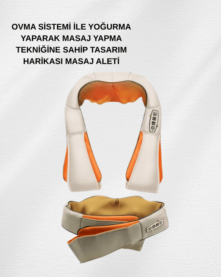 Vücut Masaj Aleti – Ergonomik Tasarım, Güçlü Ovmalı Masaj Teknolojisi