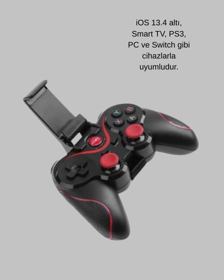 Telefon, Tablet ve PC İçin Çok Fonksiyonlu Bluetooth Gamepad