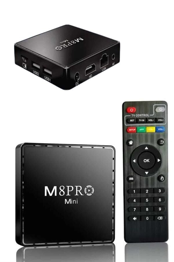 M8 PRO Mini 2.4G 10K ultra HD 64 GB TV BOX Android TV GAME BOX  2 Adet Oyun Konsolu