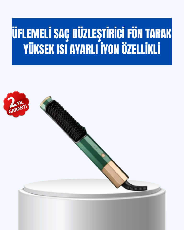 Ayarlanabilir Isı Kontrollü Saç Şekillendirme Seti – Tüm Saç Tipleri İçin Uygun