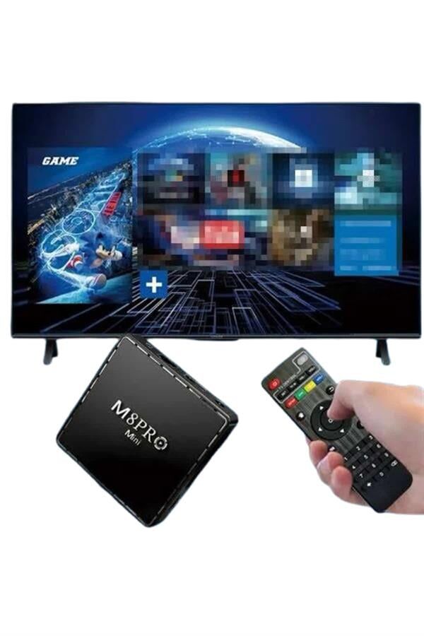 M8 PRO MINI 4 8 10 K HD HDR Android Tv 5G Retro 10000 Oyunlu