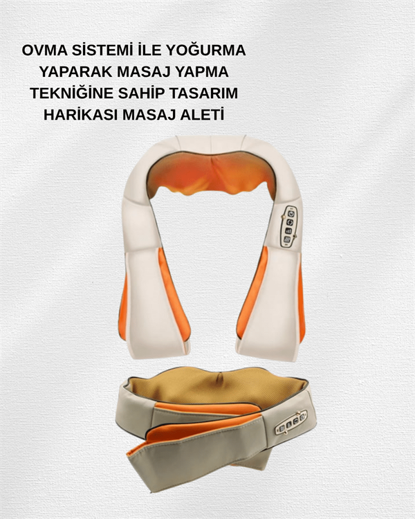 Ovmalı Isıtmalı Masaj Aleti – Boyun, Sırt, Bel, Omuz ve Bacak İçin