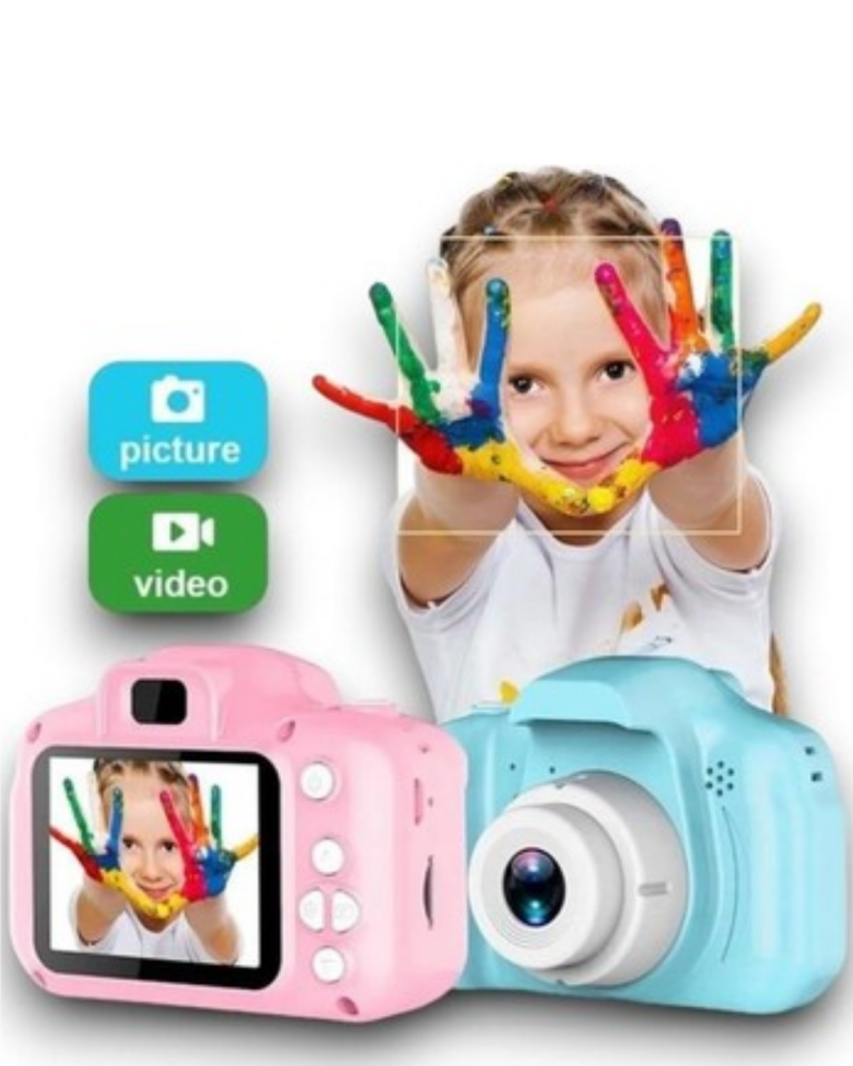 Mavi Mini Dijital Kamera HD Video ve Fotoğraf Çekimli USB Şarjlı Kompakt Kayıt Cihazı