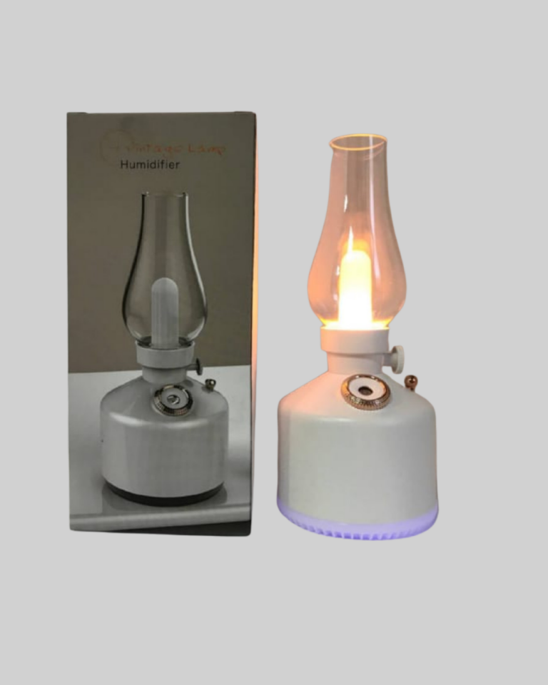 Kablosuz Retro Buhar Makinesi Gaz Lambası Tasarım Ledli Difüzör