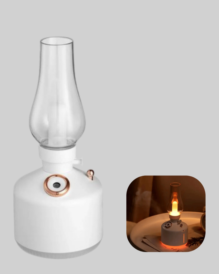 USB Şarjlı Retro Gaz Lambası Hava Nemlendirici Led Atmosfer Işıklı