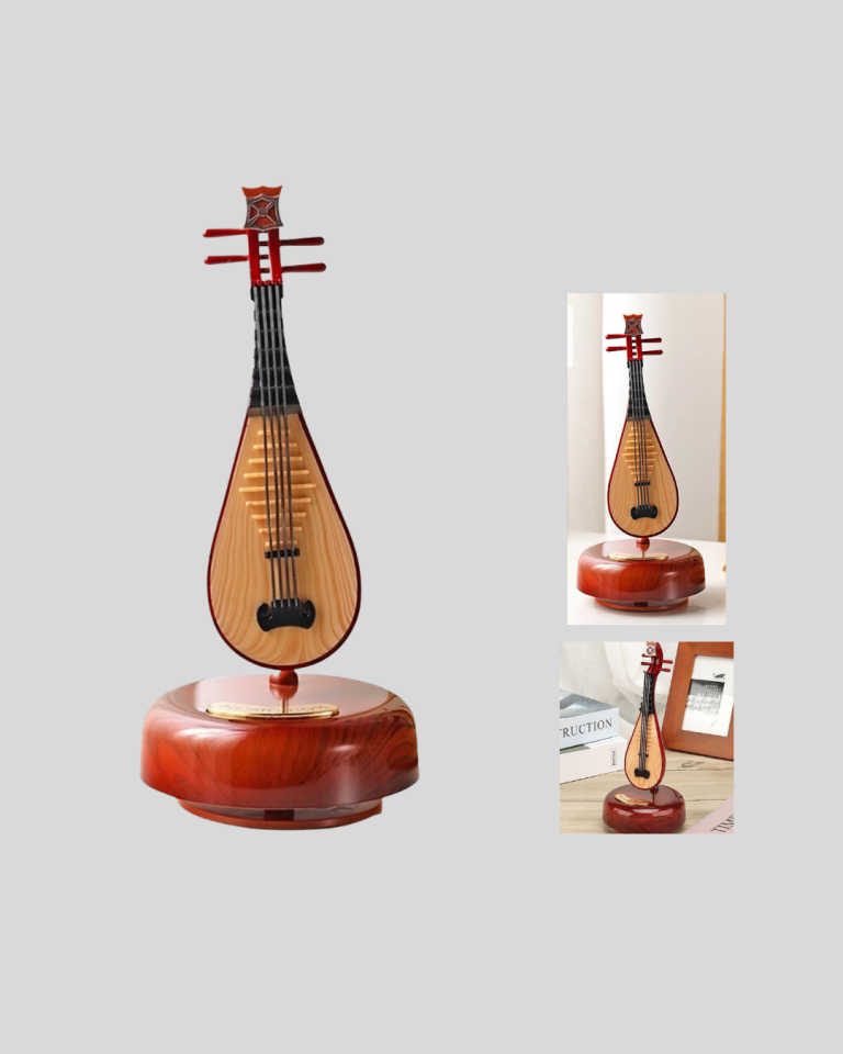 Klasik Ud Figürlü Melodili Müzik Kutusu Şık Hediyelik