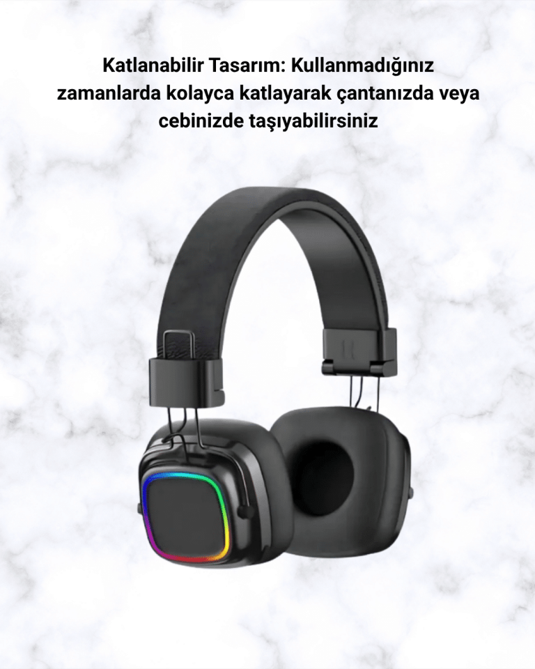Yüksek Ses Kaliteli Kablosuz Kulak Üstü Kulaklık – BT 5.3