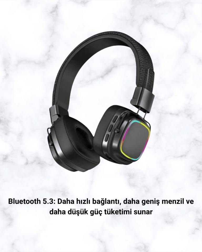 Yüksek Ses Kaliteli Kablosuz Kulak Üstü Kulaklık – BT 5.3