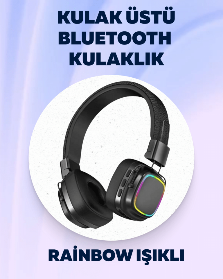 Yüksek Ses Kaliteli Kablosuz Kulak Üstü Kulaklık – BT 5.3