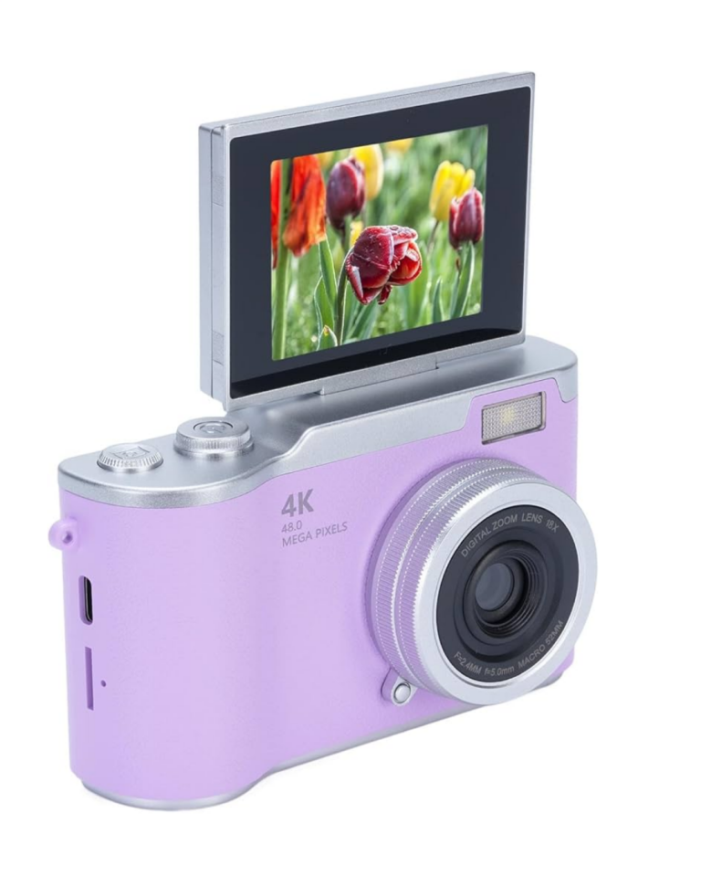 Vlog Kamera 4K Video 48 MP Otomatik Odaklı Flip Ekranlı