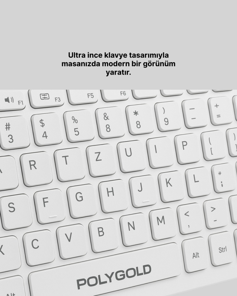 Tam Boy Kablosuz Klavye Mouse Seti - Gelişmiş Bağlantı ve Sessiz Performans