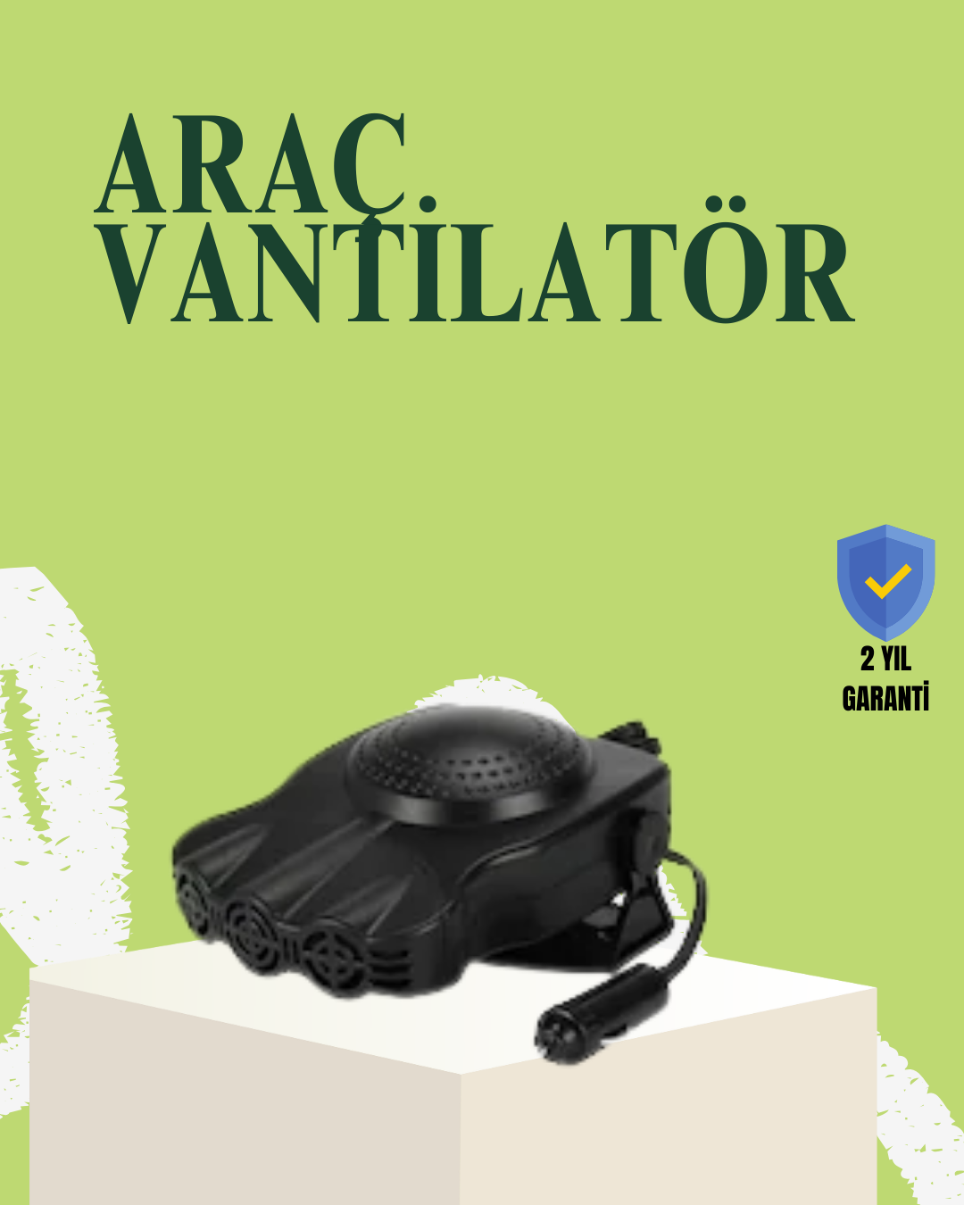Araç İçi 150W Isıtıcı ve Soğutucu Fan