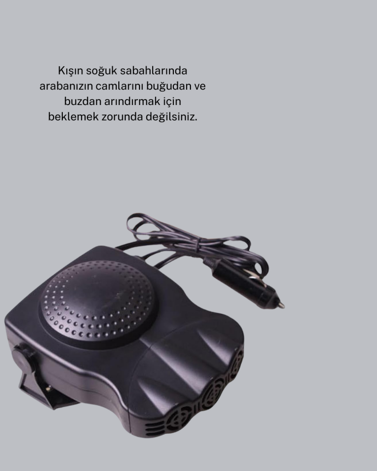 Araç İçi 150W Isıtıcı ve Soğutucu Fan