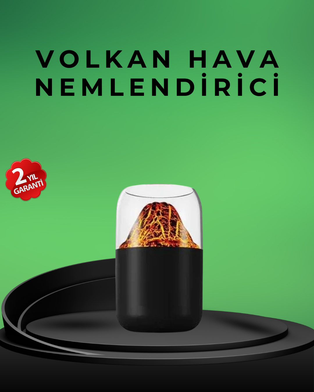 Şık Tasarımlı Aromaterapi ve Nemlendirici Cihaz
