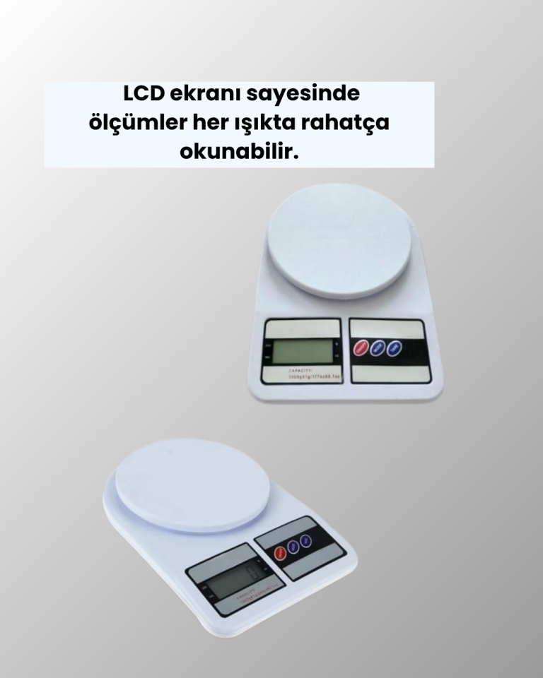 Hassas Tartım İçin Dijital Mutfak Terazisi – 10kg / 1g