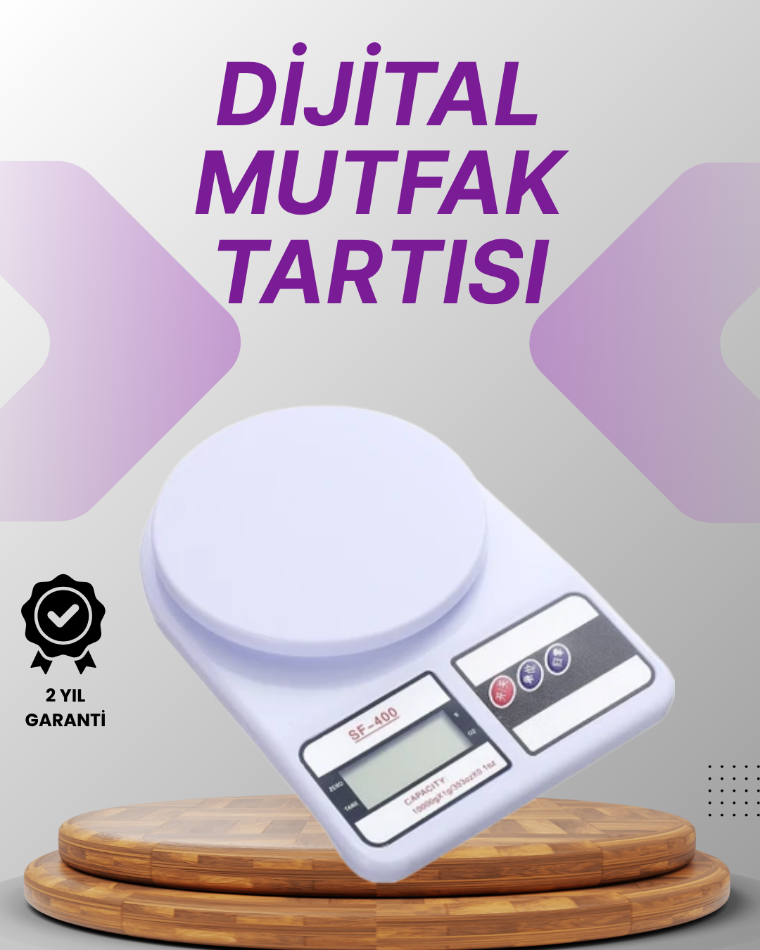 LCD Ekranlı Kompakt Dijital Terazi – Gram ve Ons Ölçüm