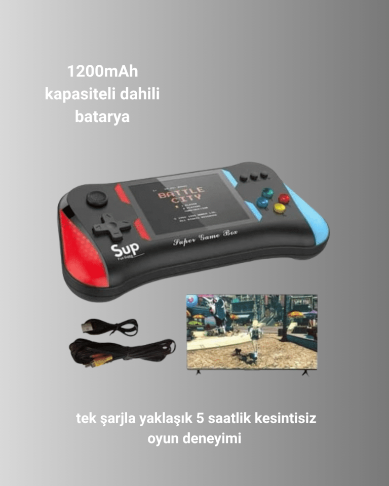 X7M Vintage 3.5 İnç 500’ü 1 Arada Klasik Oyun Konsolu