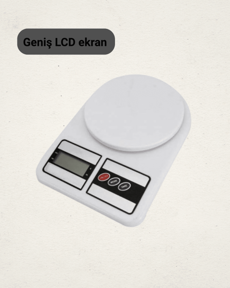 LCD Ekranlı Yüksek Hassasiyetli Dijital Mutfak Terazisi