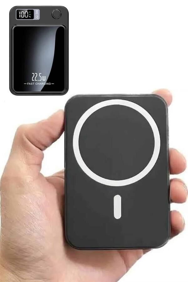 Magsafe Hızlı Şarj 10.000 Mah Wireless Şarj Powerbank Android ve İOS Uyumlu