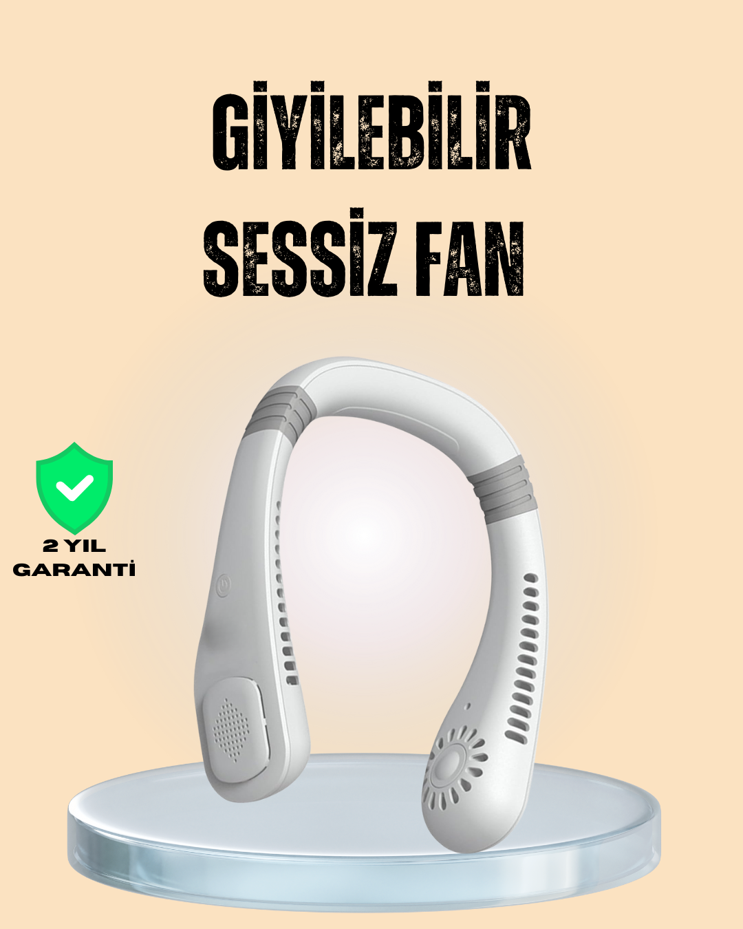 Esnek Silikon Tasarımlı Taşınabilir Kişisel Fan