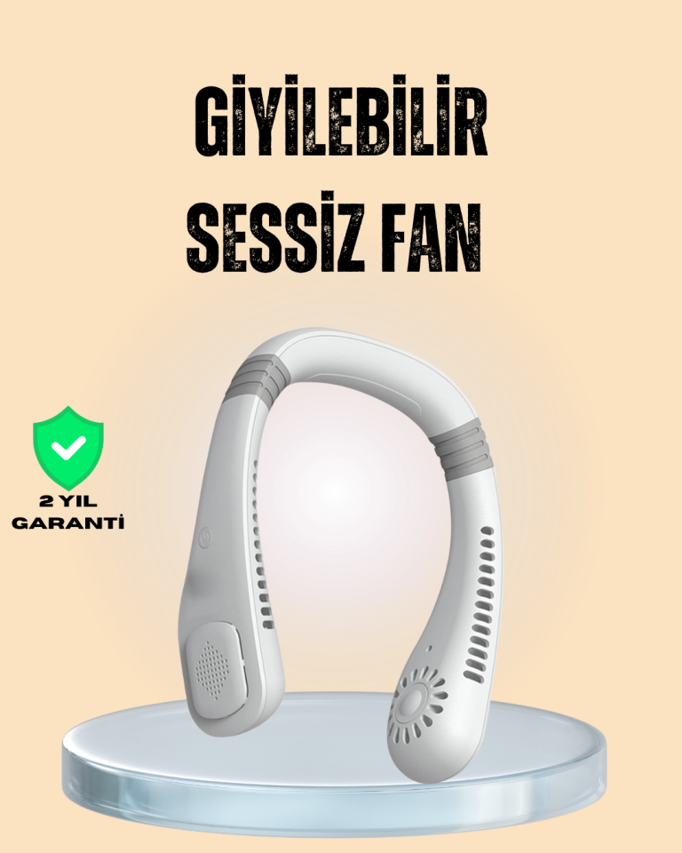 Esnek Silikon Tasarımlı Taşınabilir Kişisel Fan