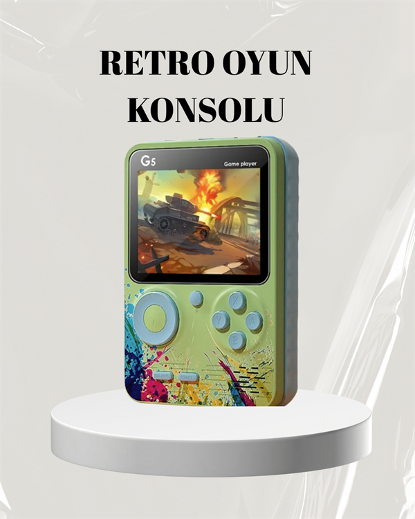 3 İnç Renkli Ekranlı Taşınabilir El Konsolu – G5 Modeli