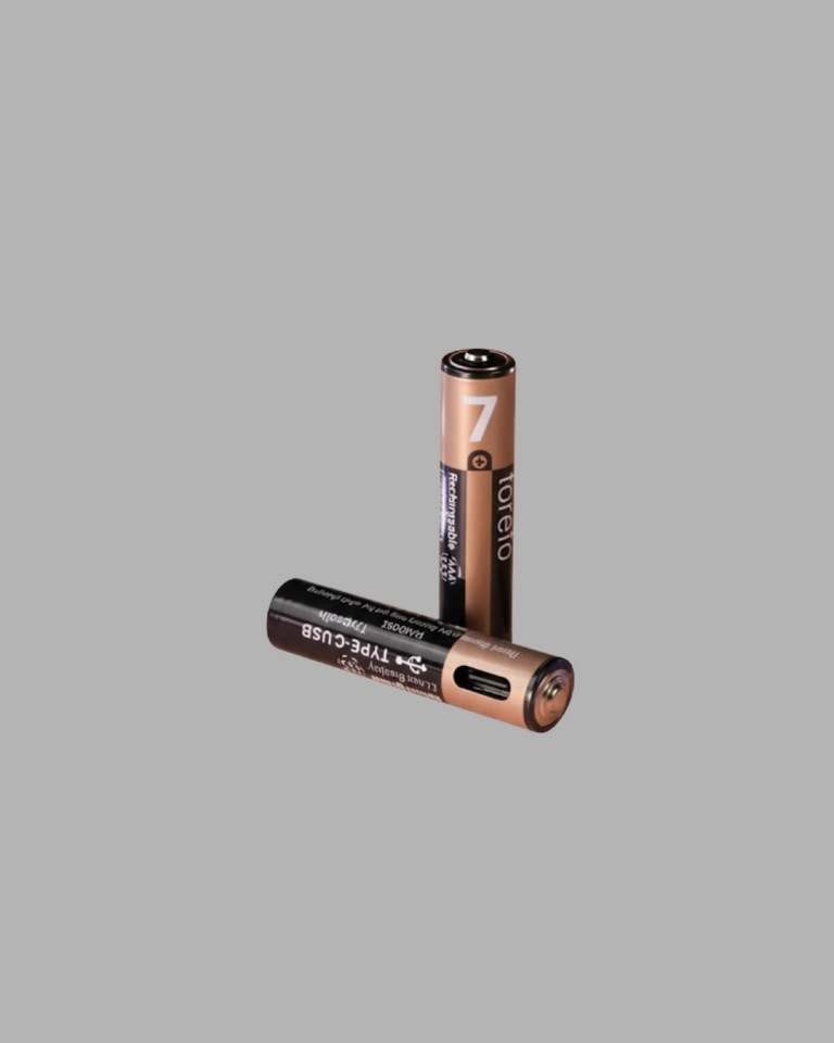 USB Type-C Şarjlı AAA Lityum Pil 1000+ Şarj Döngüsü ile Uzun Ömür