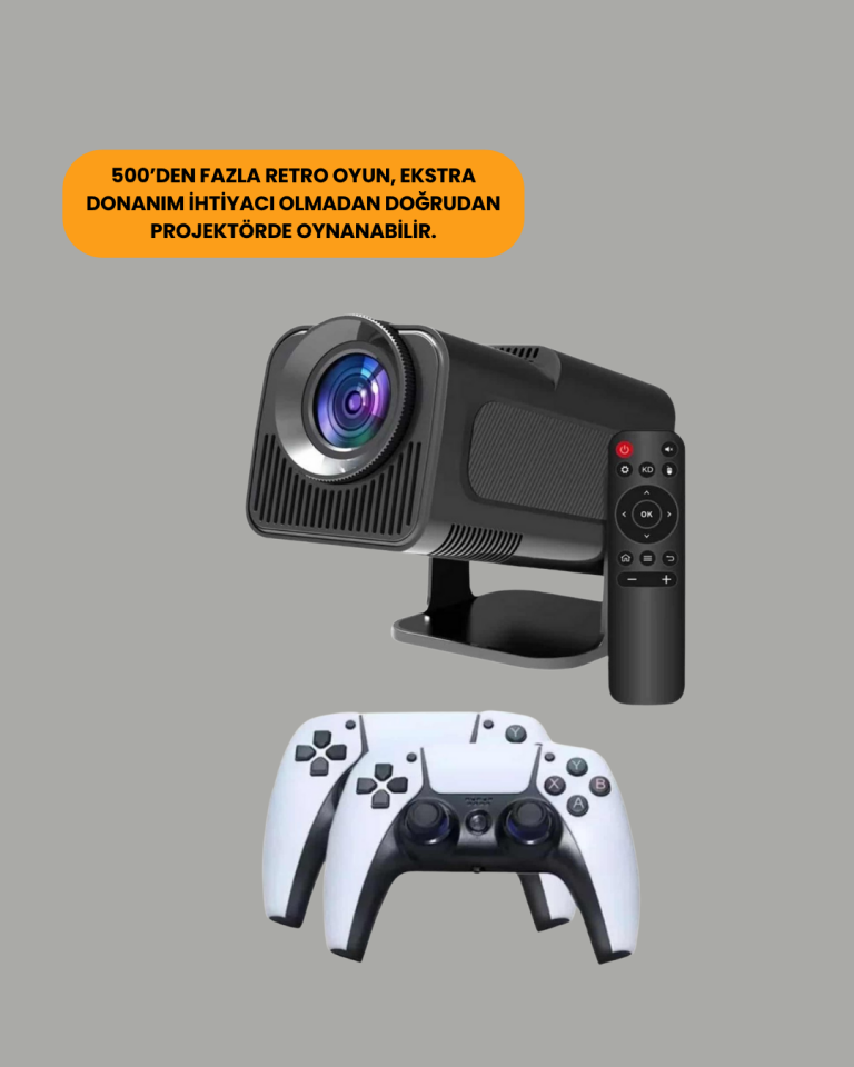 HCS350pro Android 11 İşletim Sistemli Mini Projektör