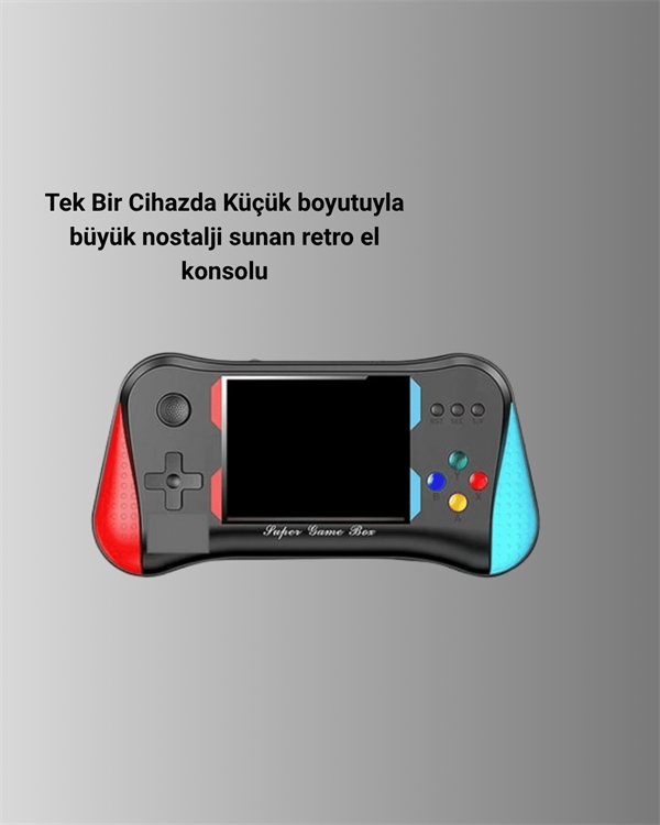 500 Retro Oyunlu Taşınabilir El Konsolu – X7M Modeli