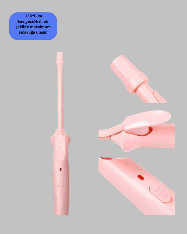 9mm İnce Bukle Maşası Afro ve Sık Bukleler İçin Uygun