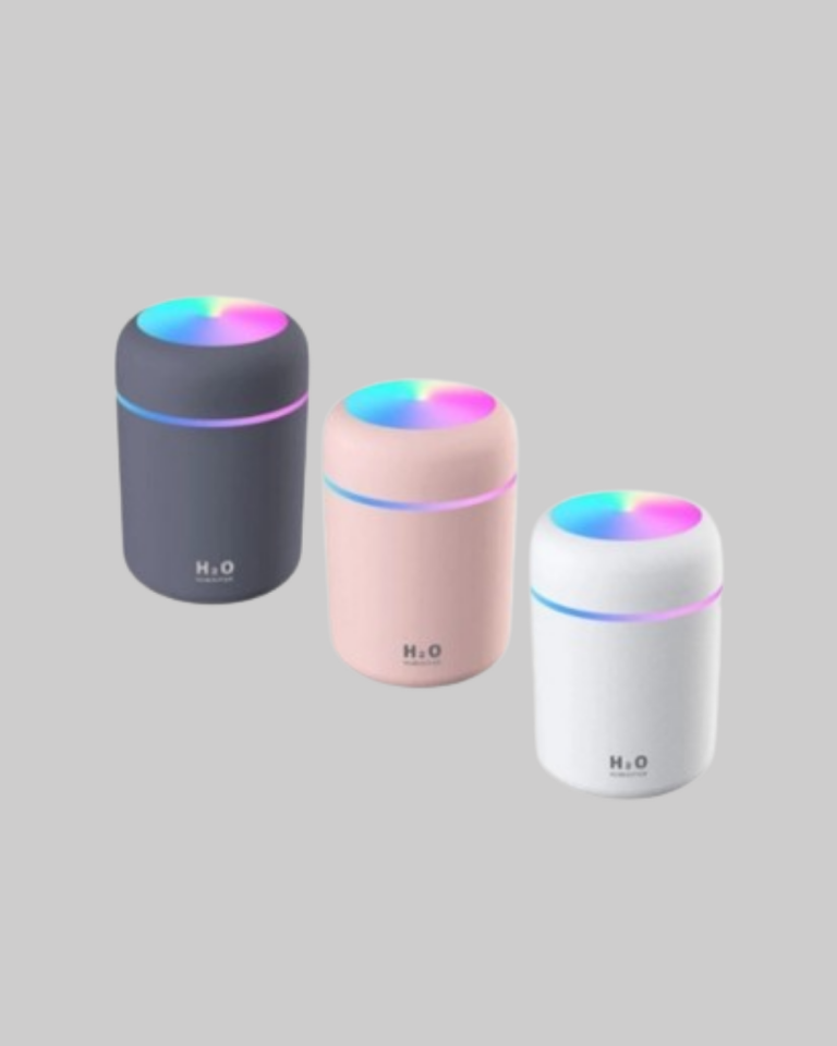 Taşınabilir USB Mini Nemlendirici – LED Aydınlatmalı, Çift Püskürtme Modu