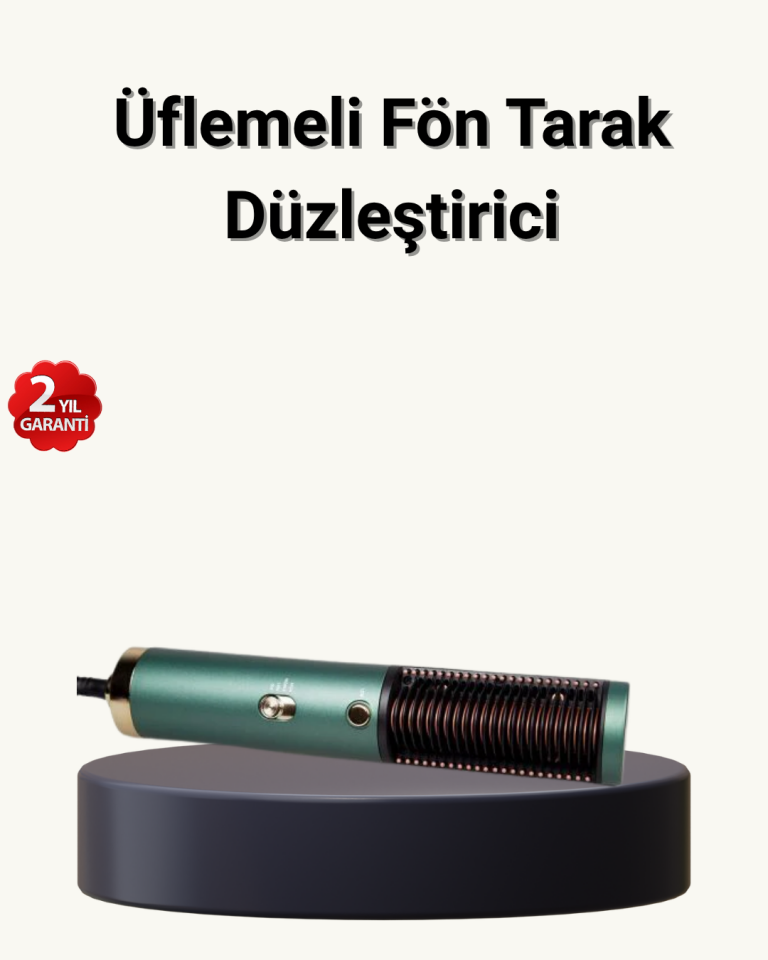 İyon Teknolojili Seramik Saç Düzleştirici – Eşit Isı Dağılımı