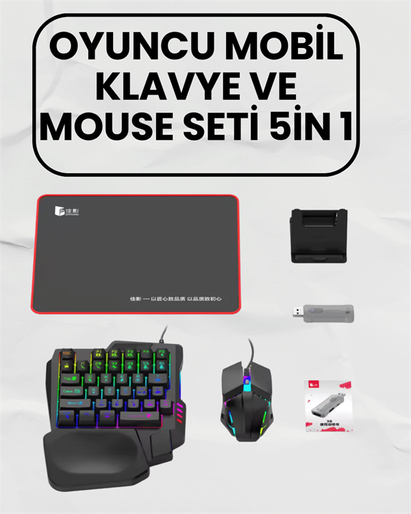 Bluetooth 5.3 Mobil Oyun Aksesuar Seti – PUBG Uyumlu