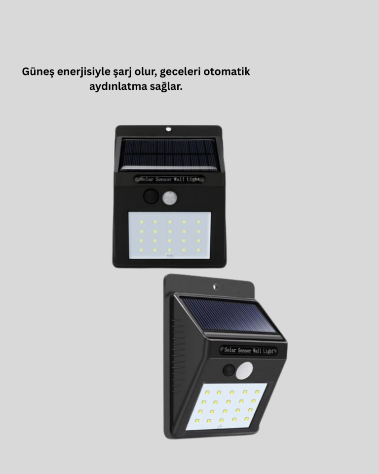 Güneş Enerjili Su Geçirmez Dış Mekan Aydınlatma