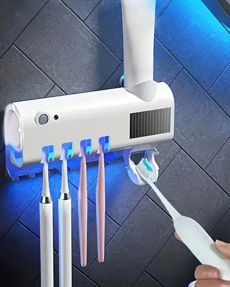 Otomatik Diş Macunu Sıkmalı UV Diş Fırçası Tutucu