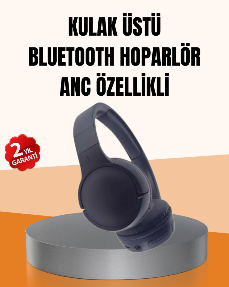Ayarlanabilir Baş Bantlı Kablosuz Kulak Üstü Kulaklık
