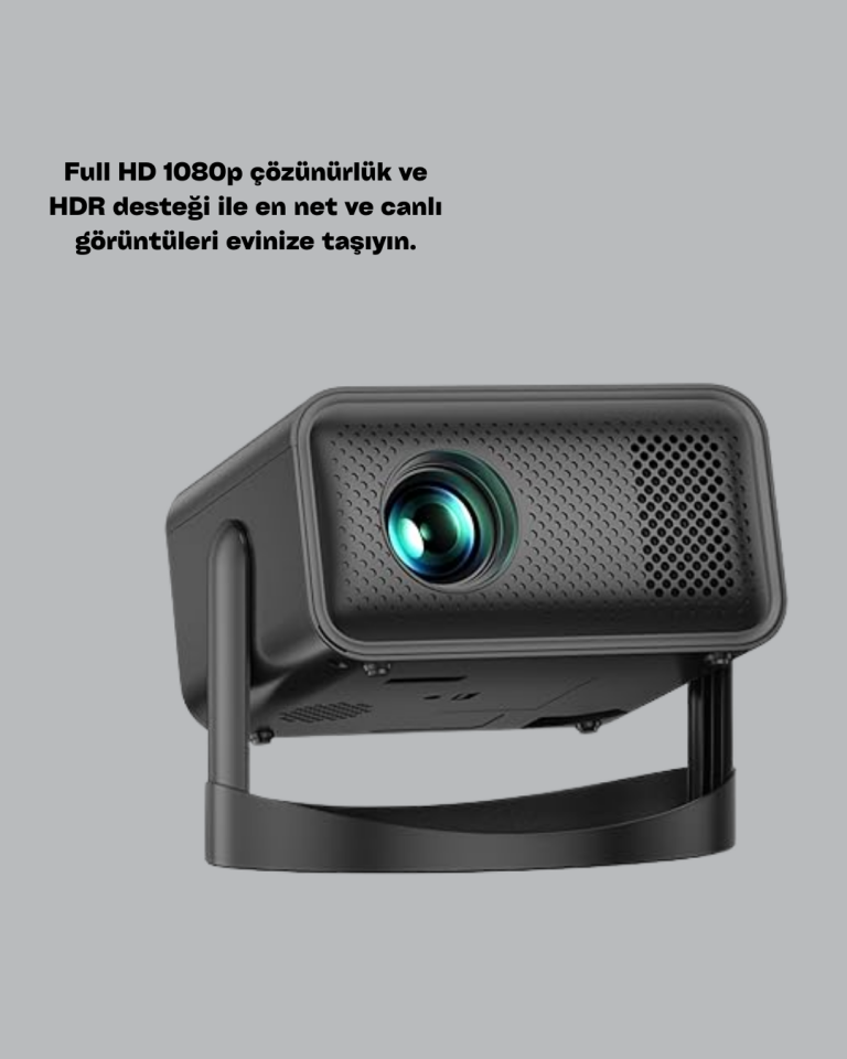WiFi 6 ve Bluetooth 5 Bağlantılı Taşınabilir Projeksiyon Makinesi