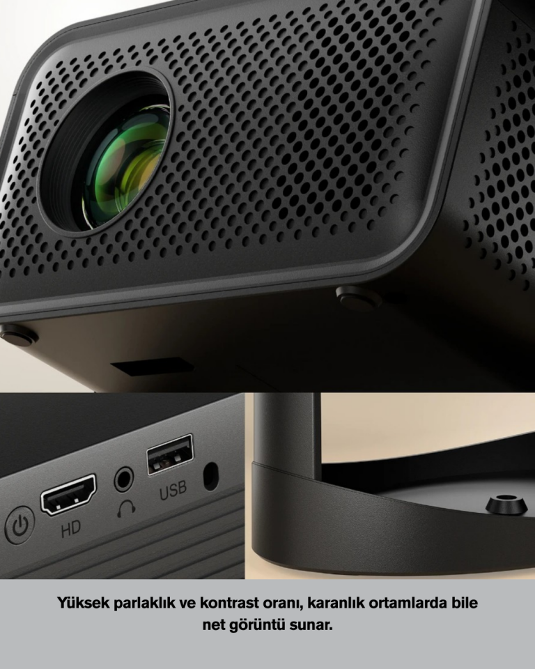 Full HD 1080P HDR Destekli Akıllı Projeksiyon Cihazı