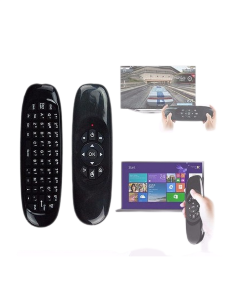 3’ü 1 Arada Kablosuz Hava Mouse Mini Klavye Kumanda