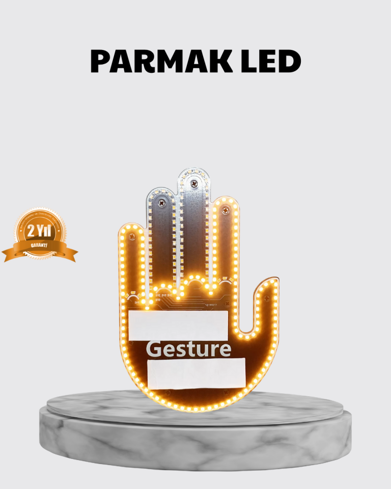 176 LED’li Amber Trafik Uyumlu Sinyal Işığı – El Hareketiyle Kontrol