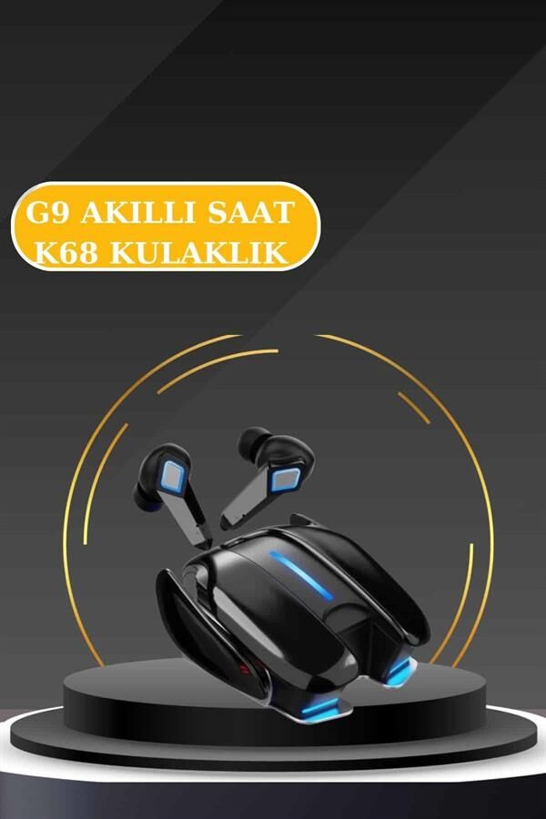 Oyuncu Kulaklığı Gamer ANC Özellikli ve Kadınlara Özel Akıllı Saat Sesli Görüşme Bildirim Görme