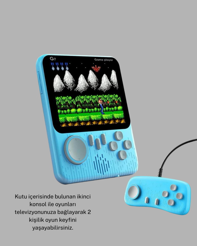 666 Oyunlu Retro Mini Oyun Konsolu – 3.5'' LCD Ekran ve Çift Kişilik Oyun