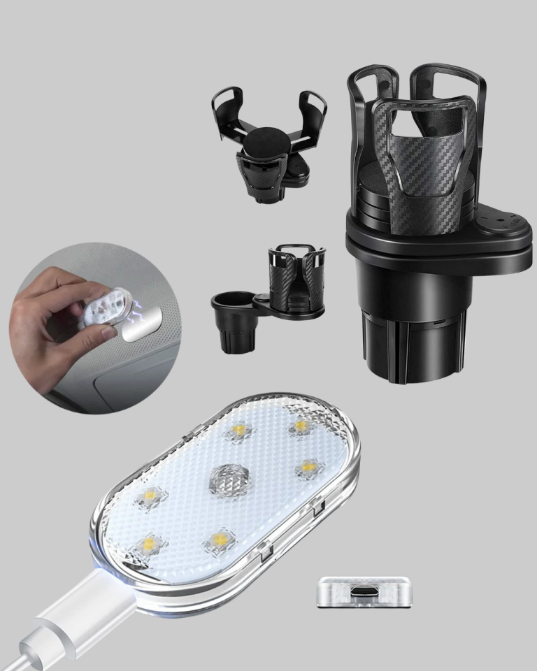 Bardak Tutucu ve Manyetik LED Ambiyans Işığı 2’li Set