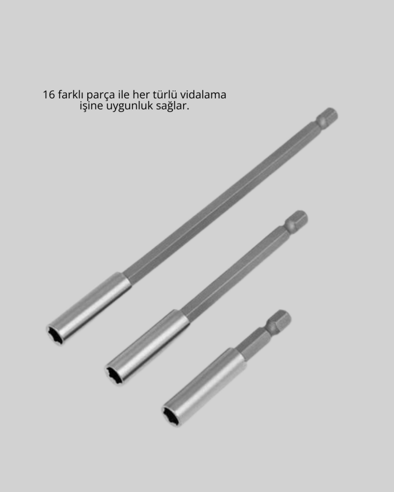 Metal Gövdeli 16lı Bits Seti Çok Fonksiyonlu Tamir Aleti